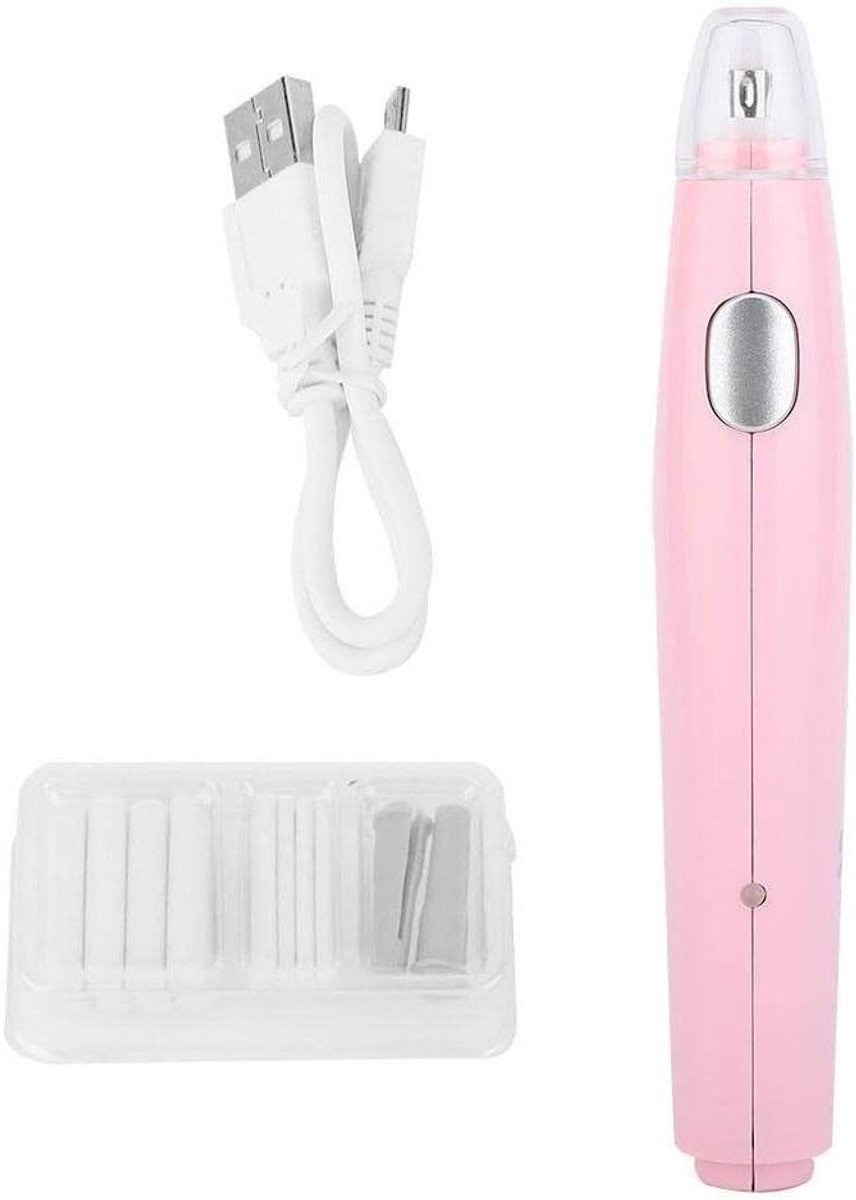 Elektrische Gum - Oplaadbare Gum - Precisie Tekenen - USB Oplaadbaar - 14.7 x 2.5 cm - Roze