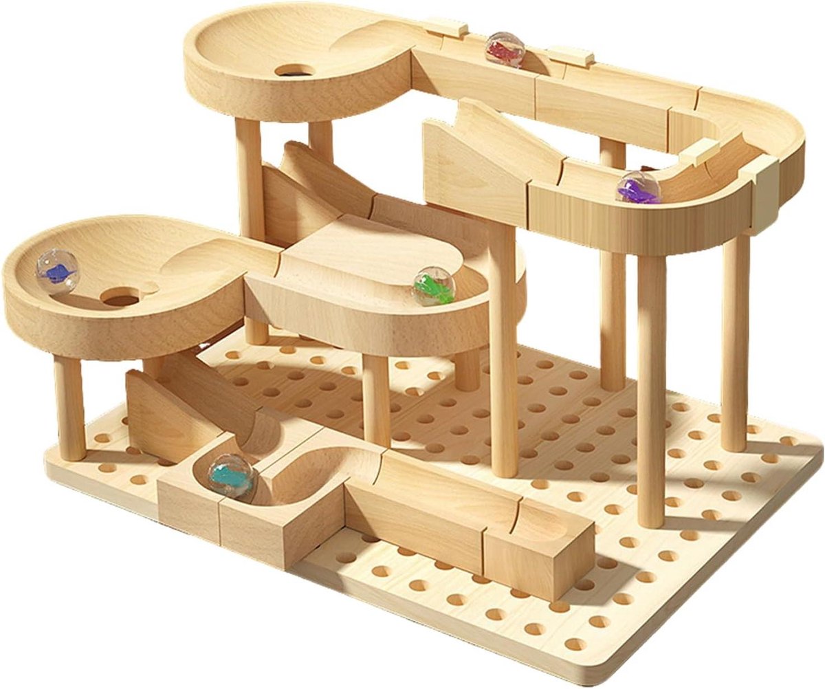 Knikkerbaan Bouwstenen - Educatief Speelgoed Labyrint - Intellectuele Groei Stimuleren - Modulair Componentensysteem - 252 x 175 x 63 cm