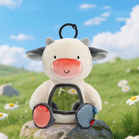 Babyslaap Knuffel - Muzikaal Speeltje - Rustgevend Slapen - 3 Slaapliedjes - 30 x 23 x 10 cm - Koe — afbeelding 2