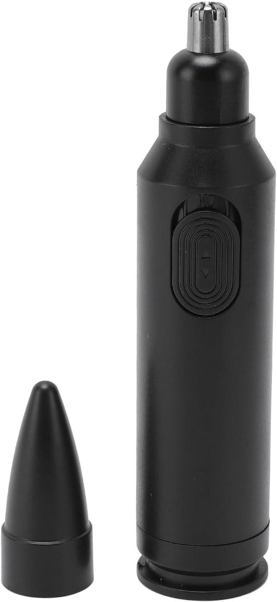 Neushaar Trimmer - Gezichtshaar Trimmer - Persoonlijke Verzorging - Dubbele Roterende Messen - 50 g - Zwart