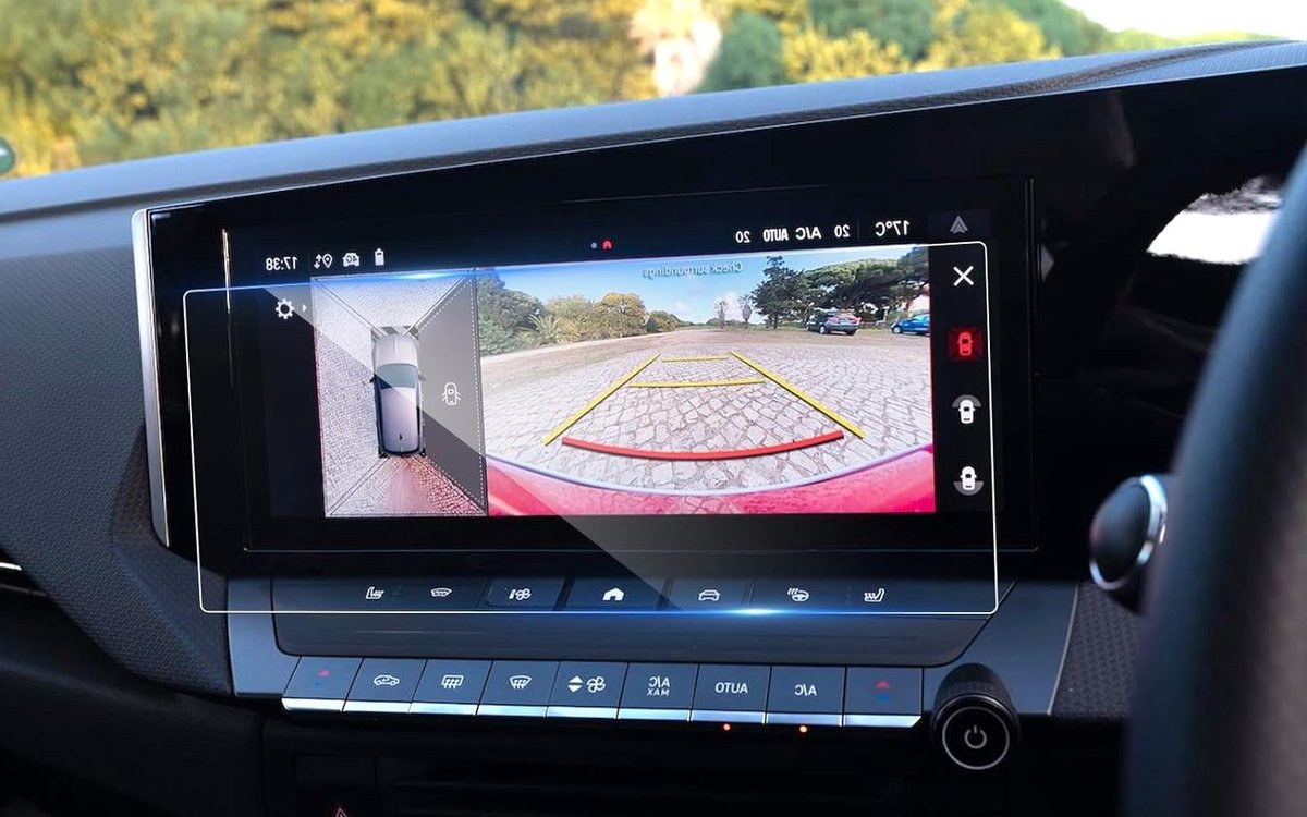 Beschermfolie voor Astra, Mokka en Grandland 2021-2025, 10 Inch Navigatie en Multimedia Scherm, 9H Krasbestendig Tempered Glass
