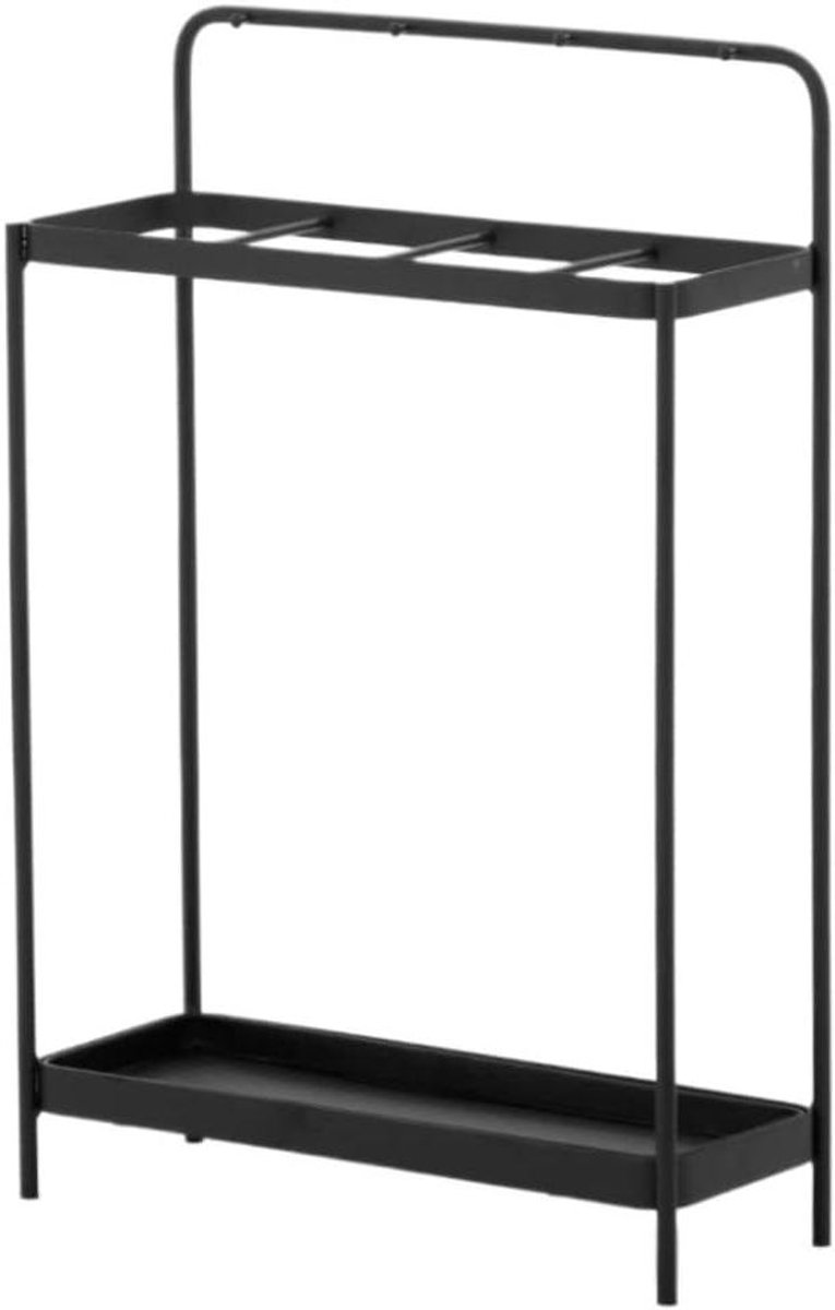 Parapluhouderbak - Opbergrek paraplu - Entree Organiseren - Met lekbak - 41x15.5x61 cm - Zwart