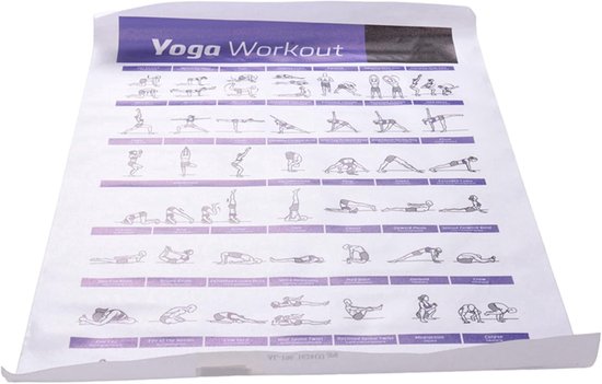 DKSooozs Yoga Pose Oefening Posters voor Full Body Workout Programma Thuis Gym Fitness Workout Posters — afbeelding 5