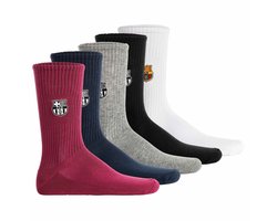 FC Barcelona Sokken FCB Crew Socks 5-Pack Embroidery 43-46 Set van 5