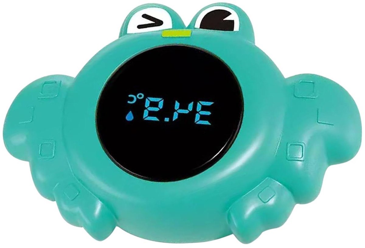 Kinderbad Temperatuurmeter - Badthermometer Drijvend - Veilig Baden - Dierenontwerp - 12 cm - Groen