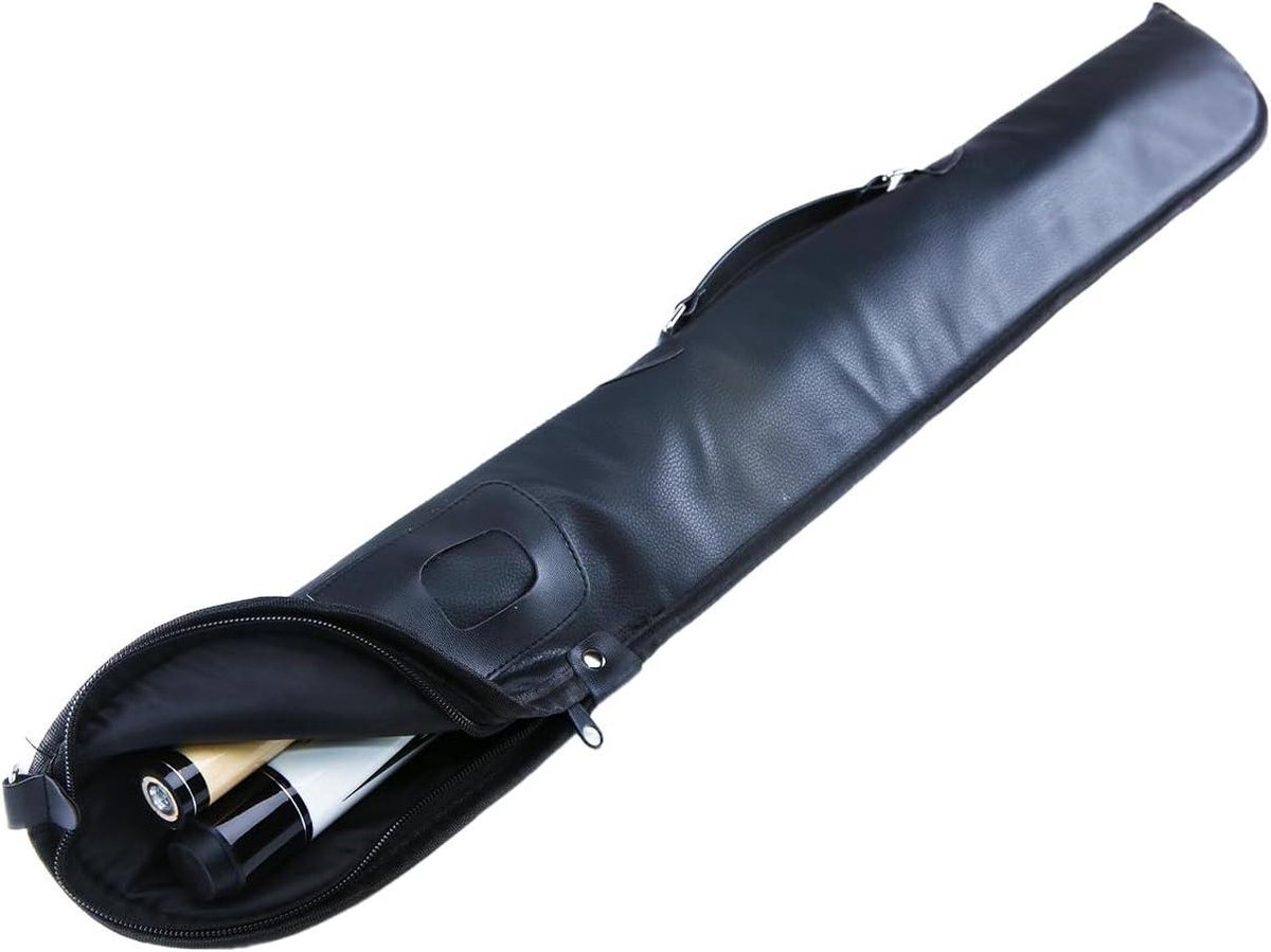 Keu Tas - Pool Keu Hoes - Billiard Spelen - Zachte Binnenvoering - Voor 2 Delige Keu - Zwart