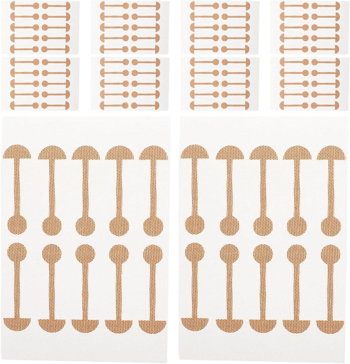 Neuscorrectie Strips - Neusvormer Pleisters - Neus Vormgeven - Pijnloos Huidvriendelijk - 200 Stuks - Beige