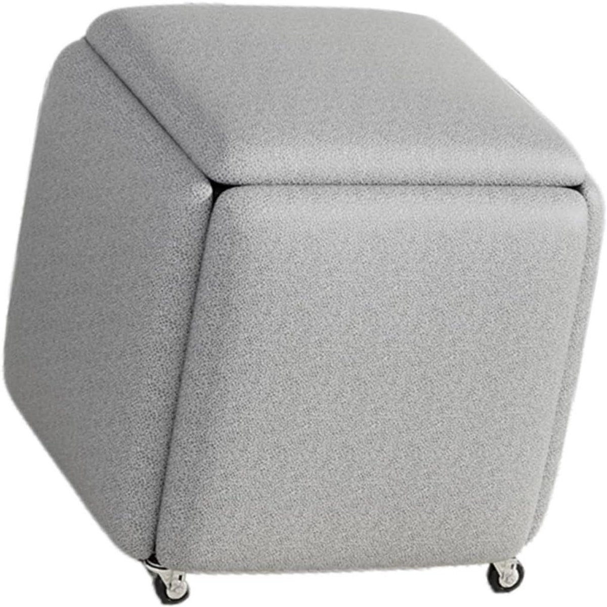 Stapelbare Poef - Nestelende Krukken - Extra Zitplaatsen Creëren - 5-in-1 Ontwerp - 45x45x40 cm - Kleur 3