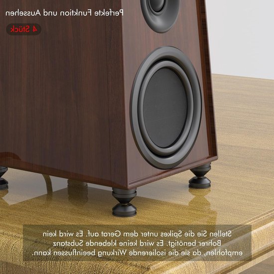 HiFi Luidspreker Isolatie Spike - Schokabsorberende Aluminium Pads voor Luidsprekers van Merkloos — afbeelding 3