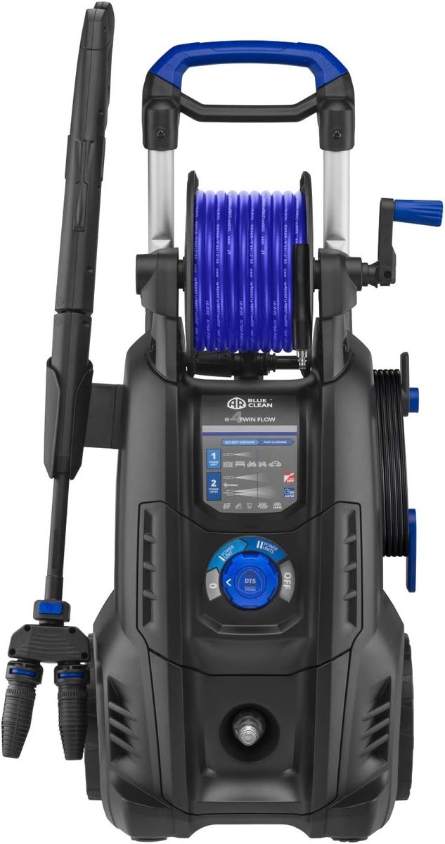 Hogedrukreiniger - Reinigingsmachine - Krachtig Reinigen - Dualtech Systeem - 150 bar - Blauw/Zwart — afbeelding 5