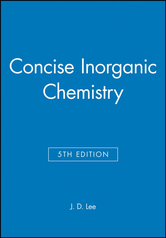 Concise Inorganic Chemistry - cover