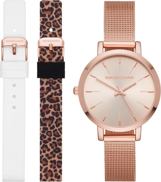 Dames Horloge - Analoge Klok - Dagelijkse Outfit - Drie Wijzers - 40 mm Kast - Rosé Goud