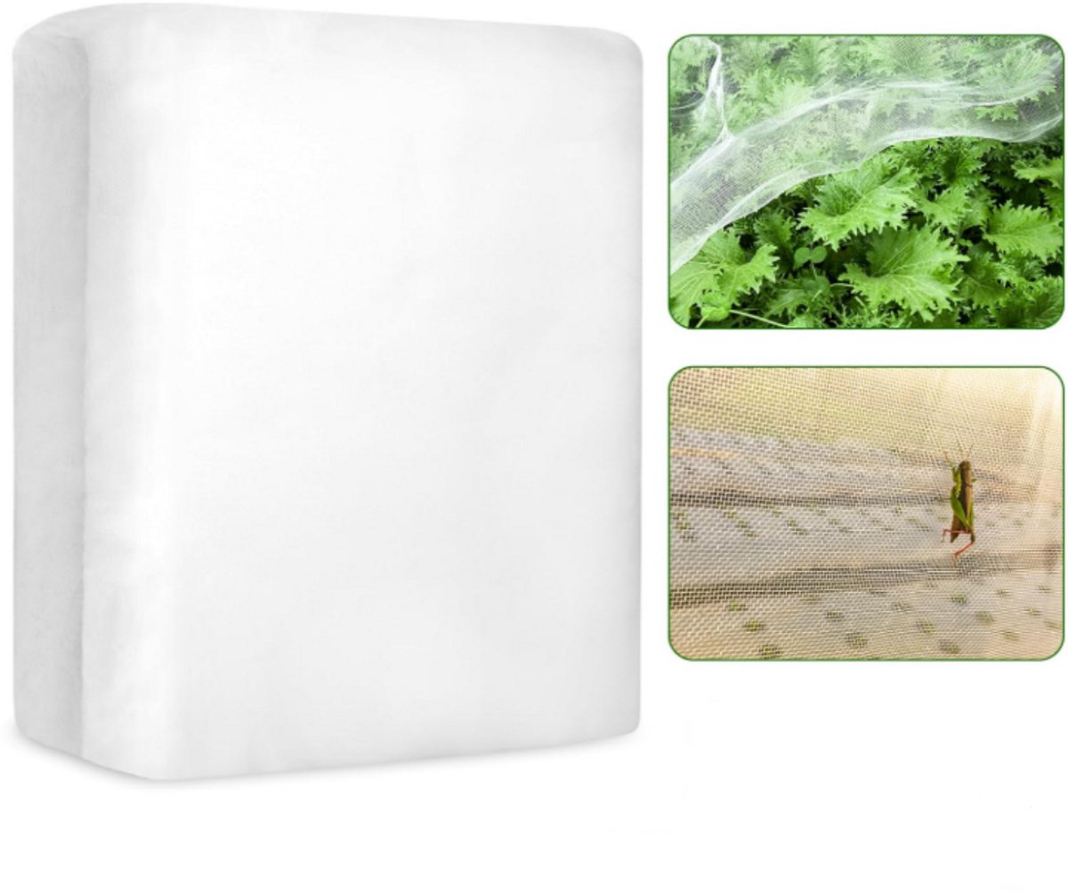 QTTVBTNA – 1 Stuk Insectengaas – Vogelnet – Groenten beschermnet – Tuinnet – Insectennet voor planten en gewassen – tuin net voor bescherming van groenten en bloemen – ademend en lichtdoorlatend – geschikt voor tuin en moestuin – 2,5 x 10 m – Wit