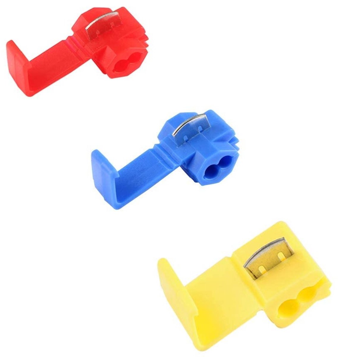 50 Stuks Snelle Splice Draadverbinders Set, Elektrische Verbindingen, Draad Splitter Connectoren, Geschikt voor Huishoudelijk Gebruik en Reparaties