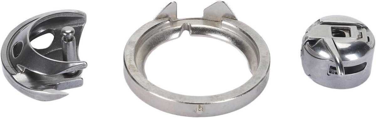 Naaimachine Onderdelen Set - Spoelhuis Haak - Precisie Naaien - Roestvrij Staal - 4.7 cm Deksel