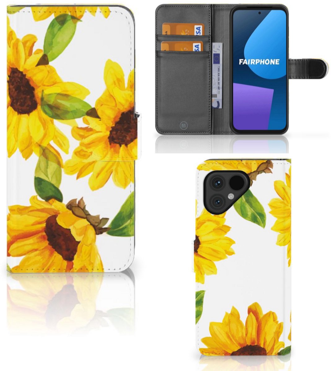 Hoesje voor Fairphone 5 Zonnebloemen