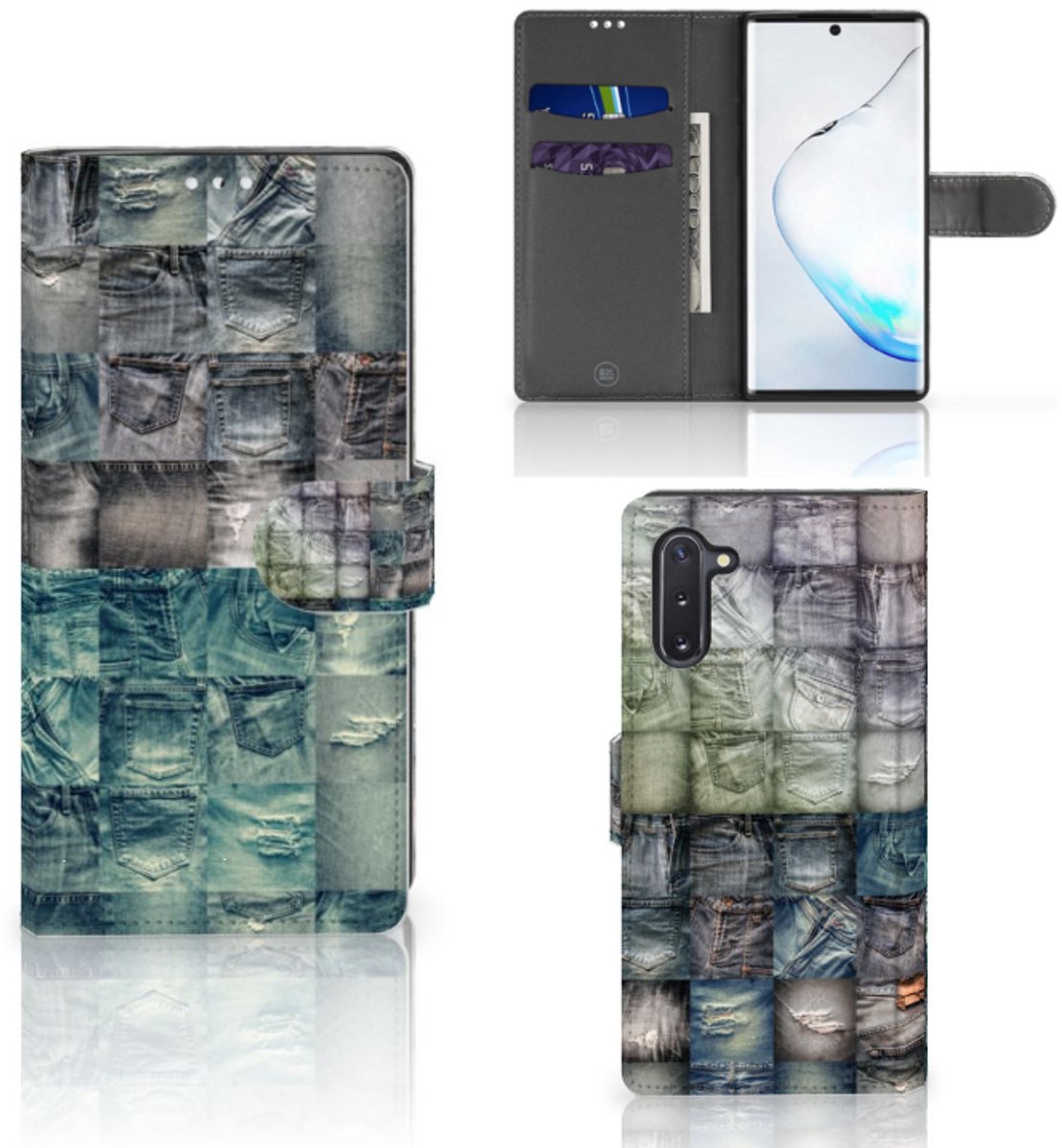 Wallet Case met Pasjes Samsung Galaxy Note 10 Spijkerbroeken