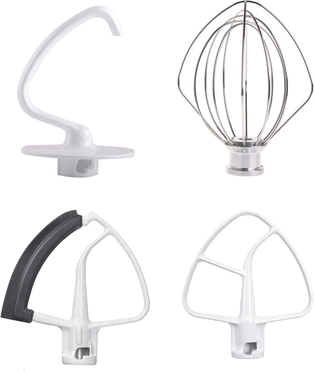 Keukenmachine Accessoires Set - Mixer Onderdelen - Bakken en Koken - Vaatwasserbestendig - 800 g - Zilver