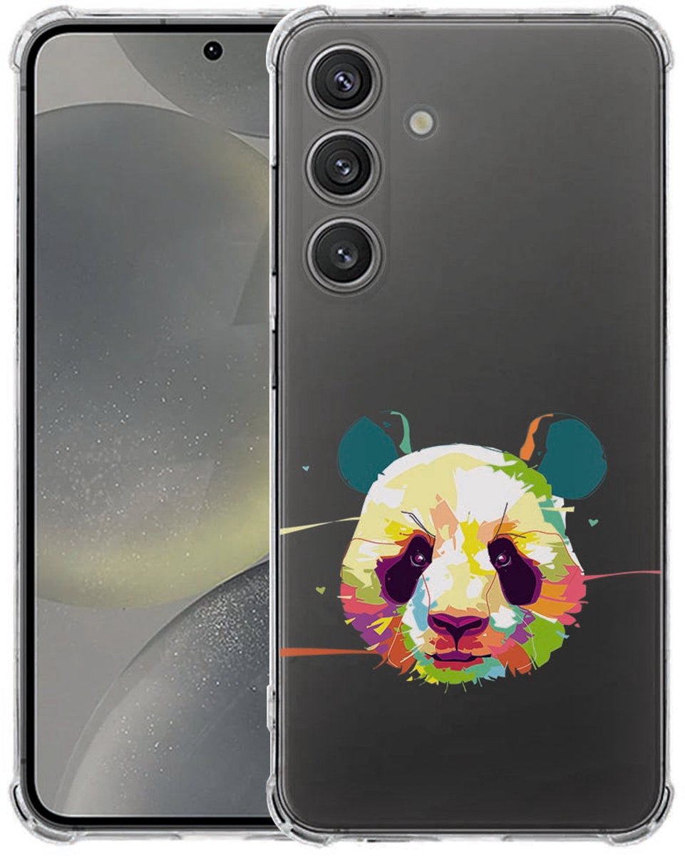 Samsung Galaxy S25 FE Hoesje - Panda Color TPU Antishock