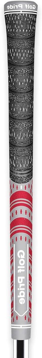 Golfgreep Multi Compound - Hybride Golfgreep - Club Controle Verbeteren - Textuur Maximale Oppervlakte - Standaard Maat - Grijs/Rood