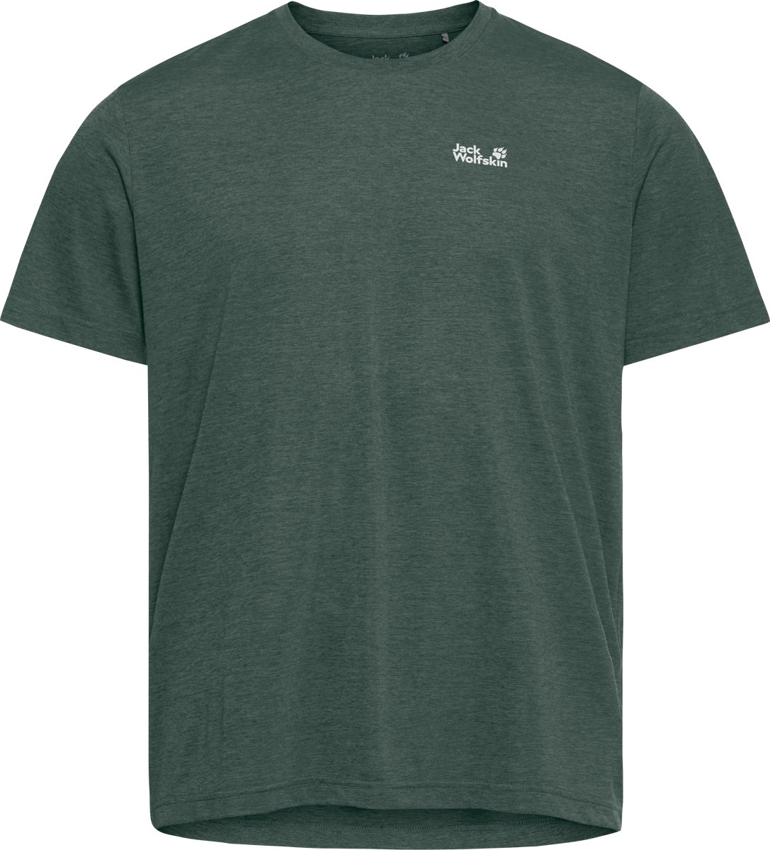 Jack Wolfskin Wildtrail T-Shirt Heren Heren Korte mouw Sago Palm Antraciet