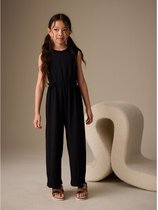 Next - Meisjes - Jersey jumpsuit van kreukstof - Zwart