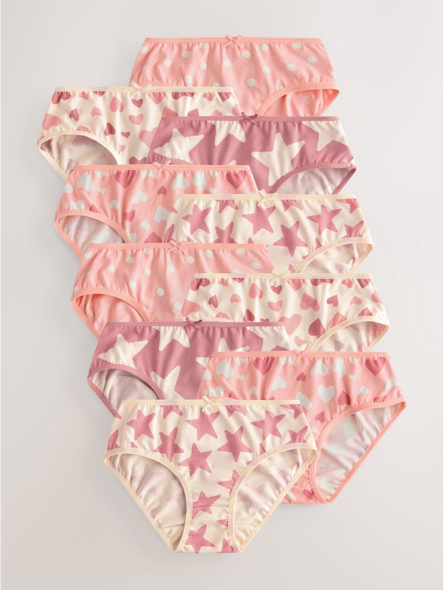 Next - Meisjes - Set van 10 slips - Roze