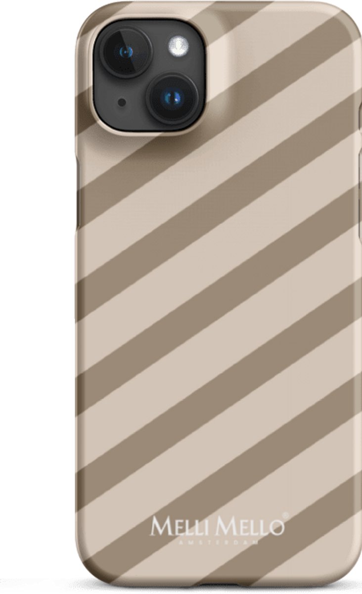 Melli Mello Telefoonhoesje Sand Stripe (Hard Case) - Apple iPhone 15 Plus
