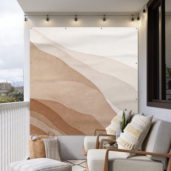Affiche de Jardin Aquarelle - Berg - Abstrait - 200x200 cm