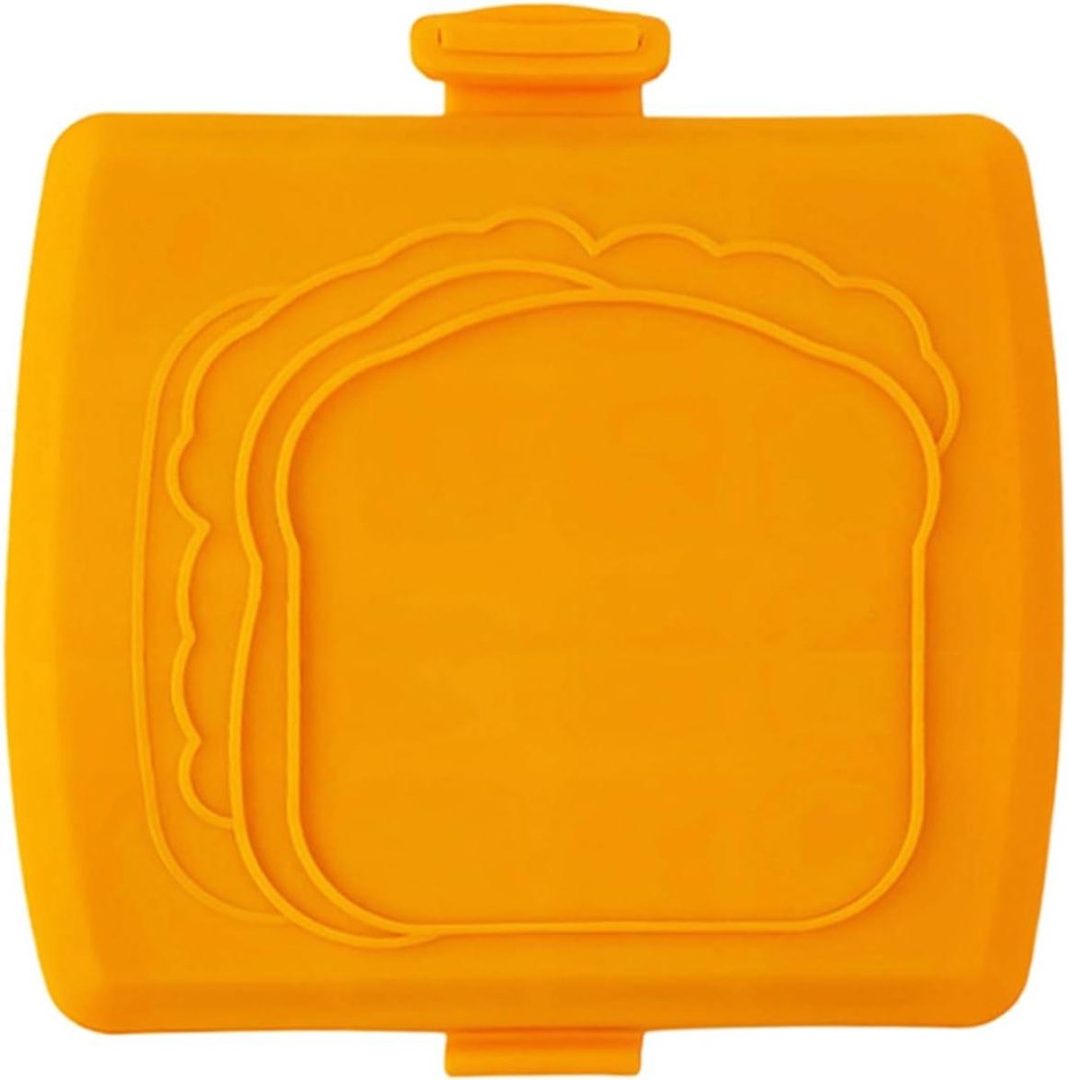 Sandwich Maker - Keuken Gadget - Ontbijt Maken - Magnetron Verwarming - 4 x 17 x 4 cm - Oranje