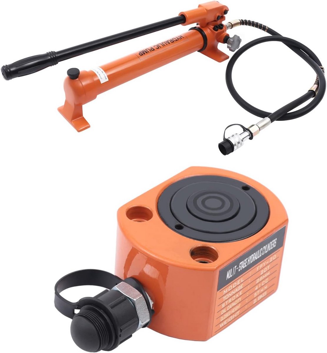Hydraulische Werkplaatspers 20 Ton met Handpomp en Hefboom - Compacte Autoreparatie Krik