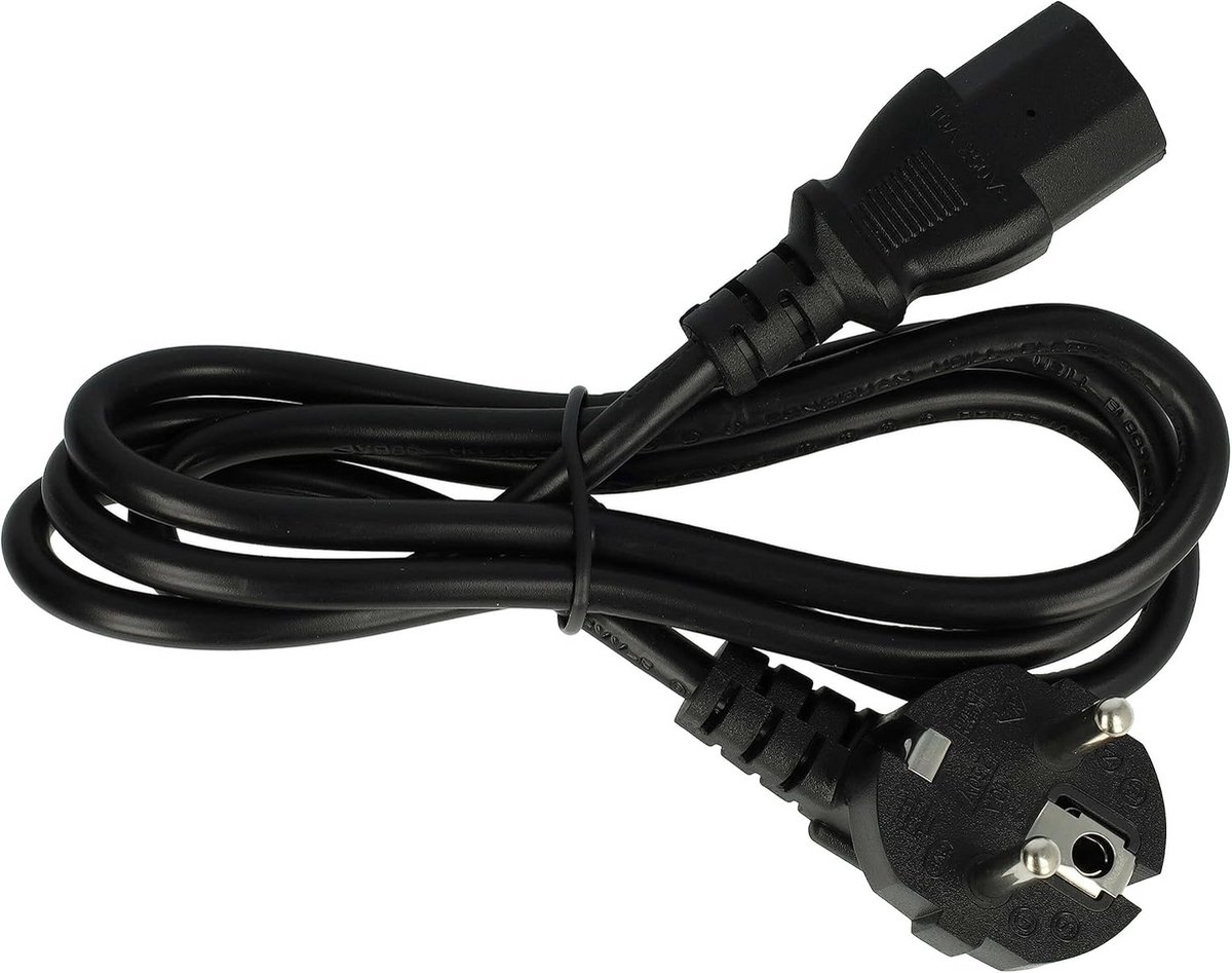 Stroomkabel met C13 Koppeling voor PC, Monitor of Printer - 1.2 Meter Geaard Netsnoer