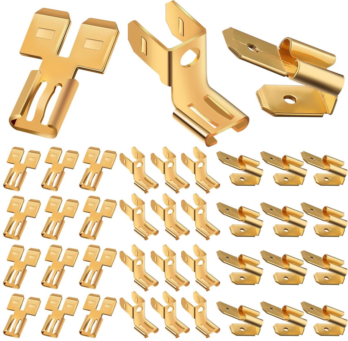 MTTproducts - combinatiekit voor elektrische connectors - 36-delige set - dubbele spade en snelkoppeling - hoogwaardige kwaliteit - veelzijdig en prakt...