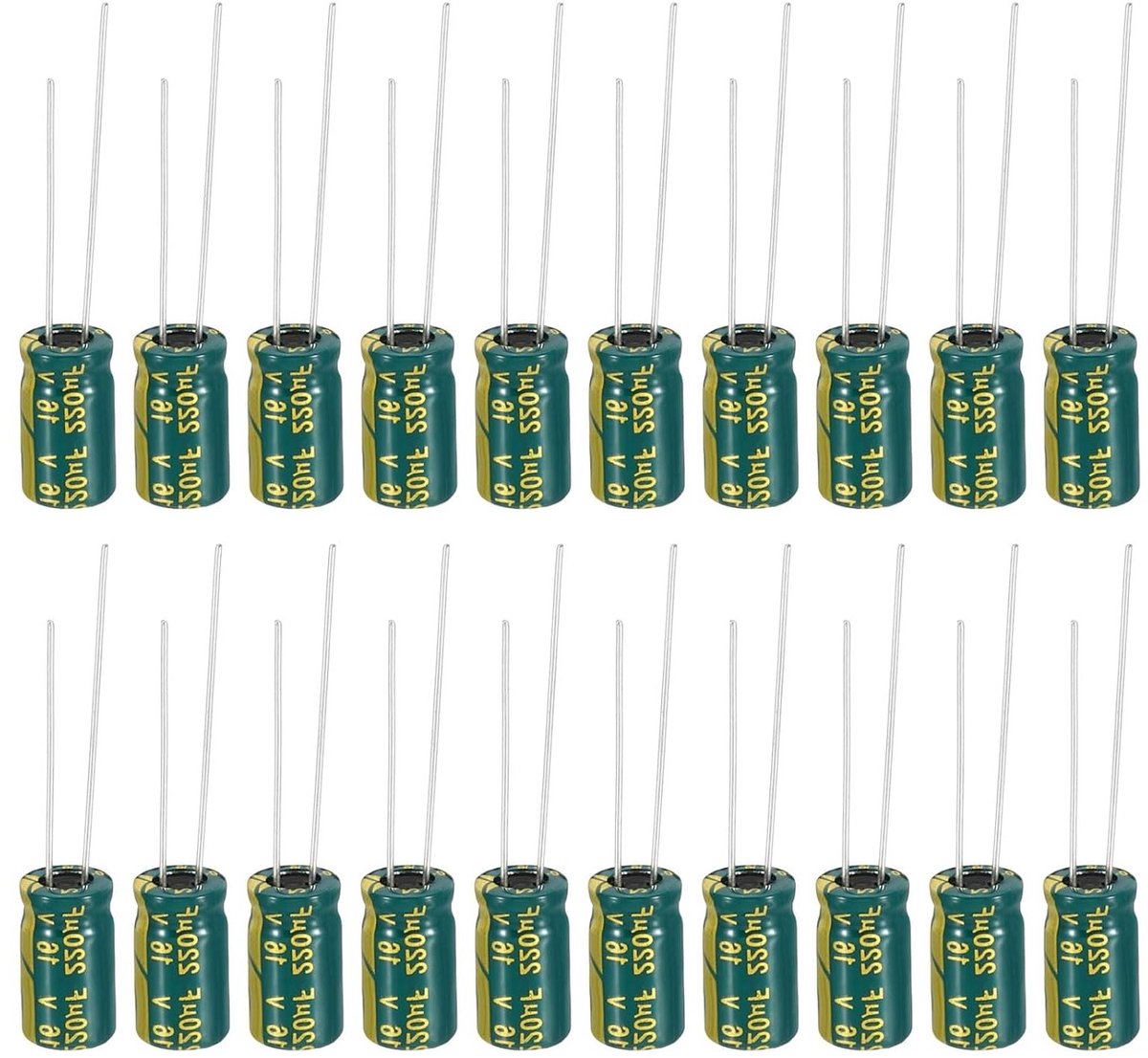 Elektrolytische condensatoren 16 V 220 uF - 20 stuks aluminium voor tv, lcd-monitor, koelkast en printplaten, hoge frequentie, 6 x 12 mm