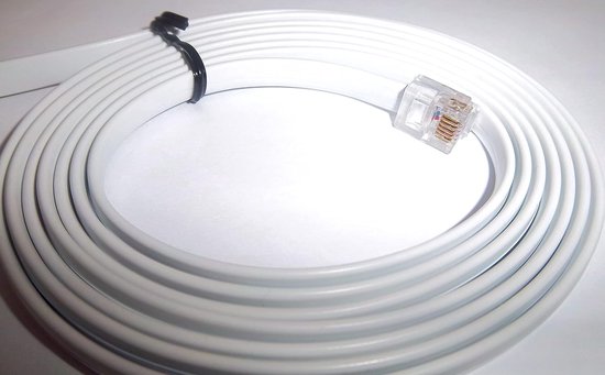 Shifter Pedaal Kabel - Verbindingskabel Racewiel - Sim Racing Setup - RJ12 6-Pin Connectoren - 30cm - Zwart — afbeelding 5
