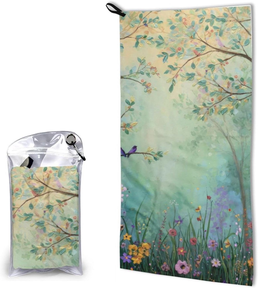 Microvezel Handdoek - Sneldrogende Handdoek - Sport en Reizen - Zeer Absorberend - 80 x 40 cm - Meerkleurig