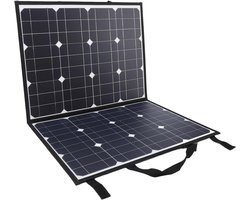 Luocute 200W 18V Draagbare Zonnepanelenset, Vouwbare Zonnelader voor Power Station RV Camping Trailer Car Marine, 24% Hoog Efficiënte Opvouwbare Oplader met 5V 12V 24V -controller