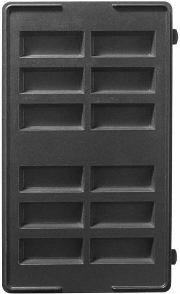 Mini Bars Maker Platen - Snack Collectie Accessoire - Snacks Maken - Non Stick Platen - 1 Set - Zwart
