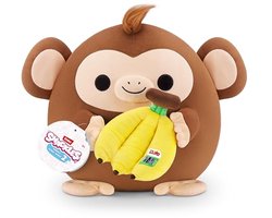 Snackles 77605L, Monkey (Dole, Banana), Series 2, groot pluche speelgoed, klein (20 cm)
