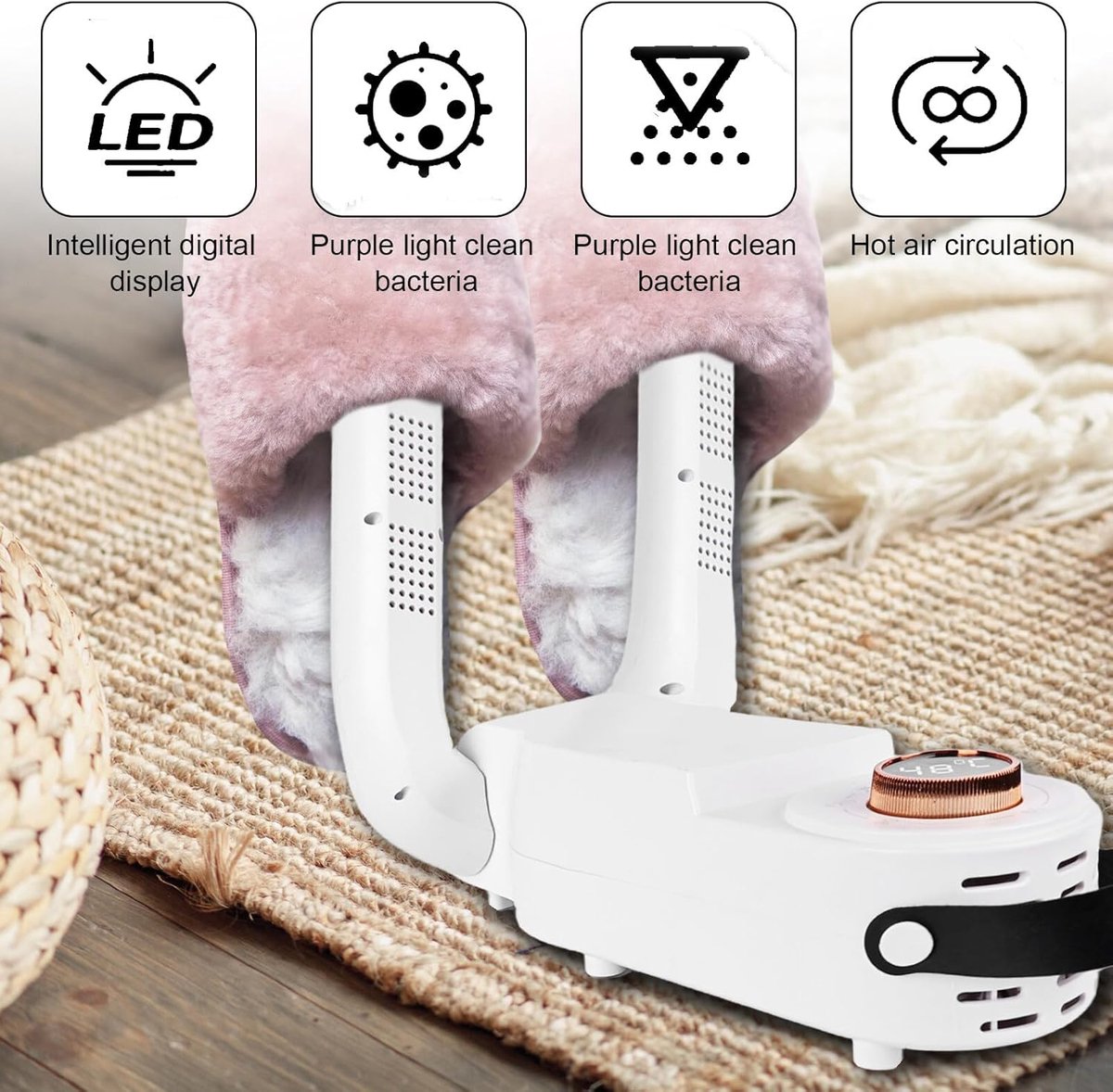 Draagbare Elektrische Schoenendroger met Timer - Voor Schoenen, Sokken en Handschoenen — cadeau in Cadeau-ideeën - foto 7