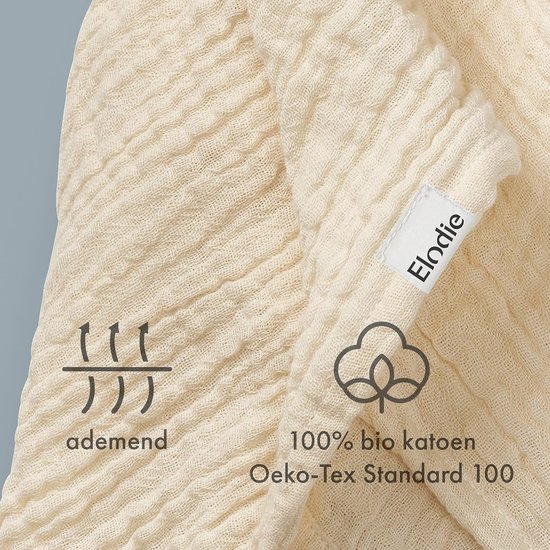 Knuffeldoekje met Konijn - Zacht Biologisch Katoen - Veilige Slabbetje voor Baby & Peuter — afbeelding 2