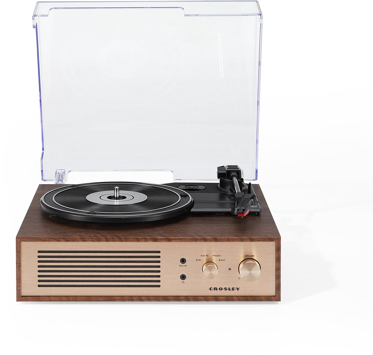 Crosley Miles platenspeler - Walnoot - Bluetooth in/uit