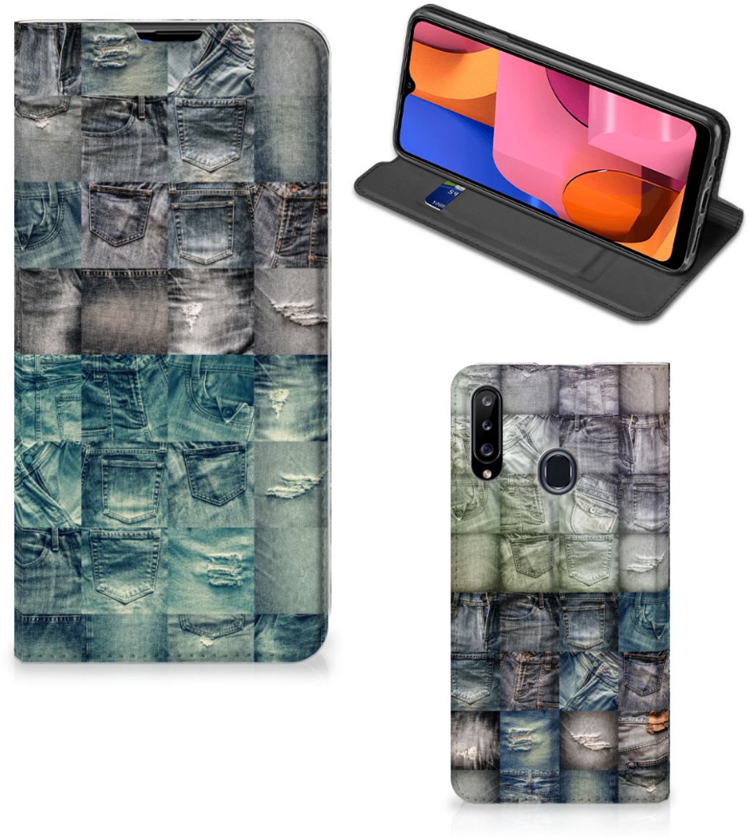 Hippe Standcase Samsung Galaxy A20s Spijkerbroeken
