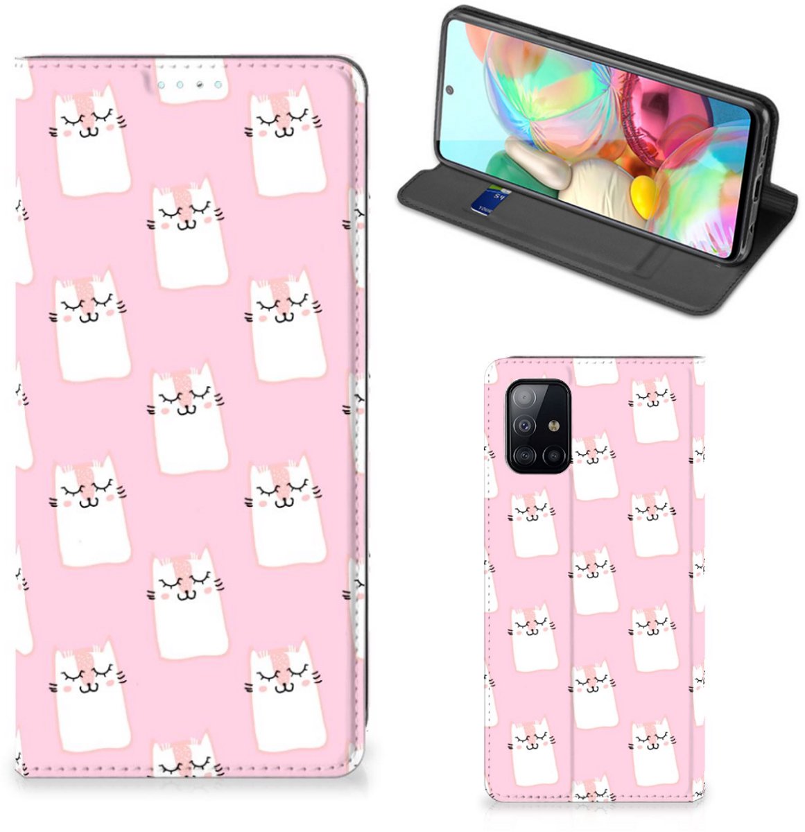 Samsung Galaxy A71 Hoesje maken Sleeping Cats