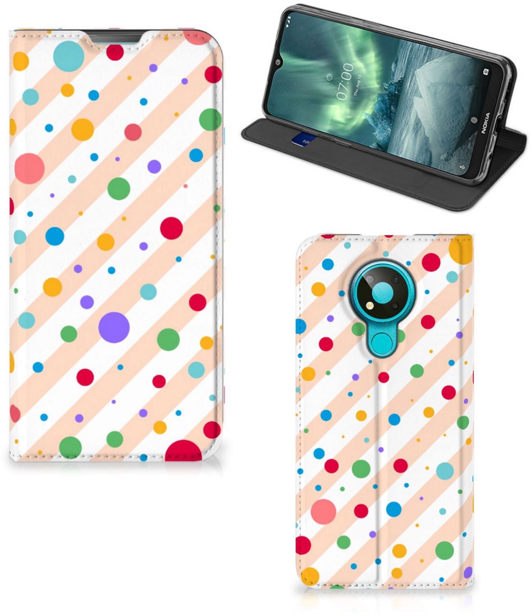 Nokia 3.4 Hoesje met Magneet Dots