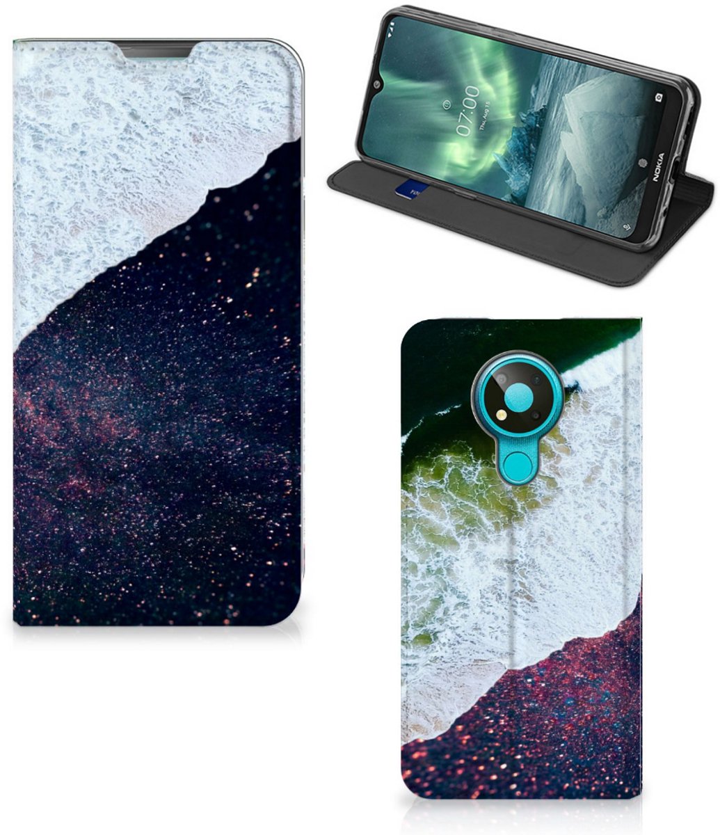 Nokia 3.4 Stand Case Sea in Space