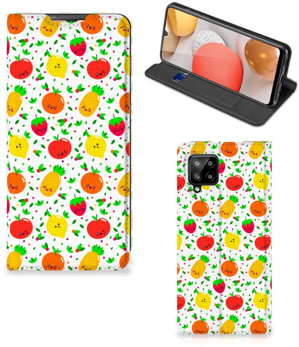 Samsung Galaxy A42 Flip Style Cover Fruits