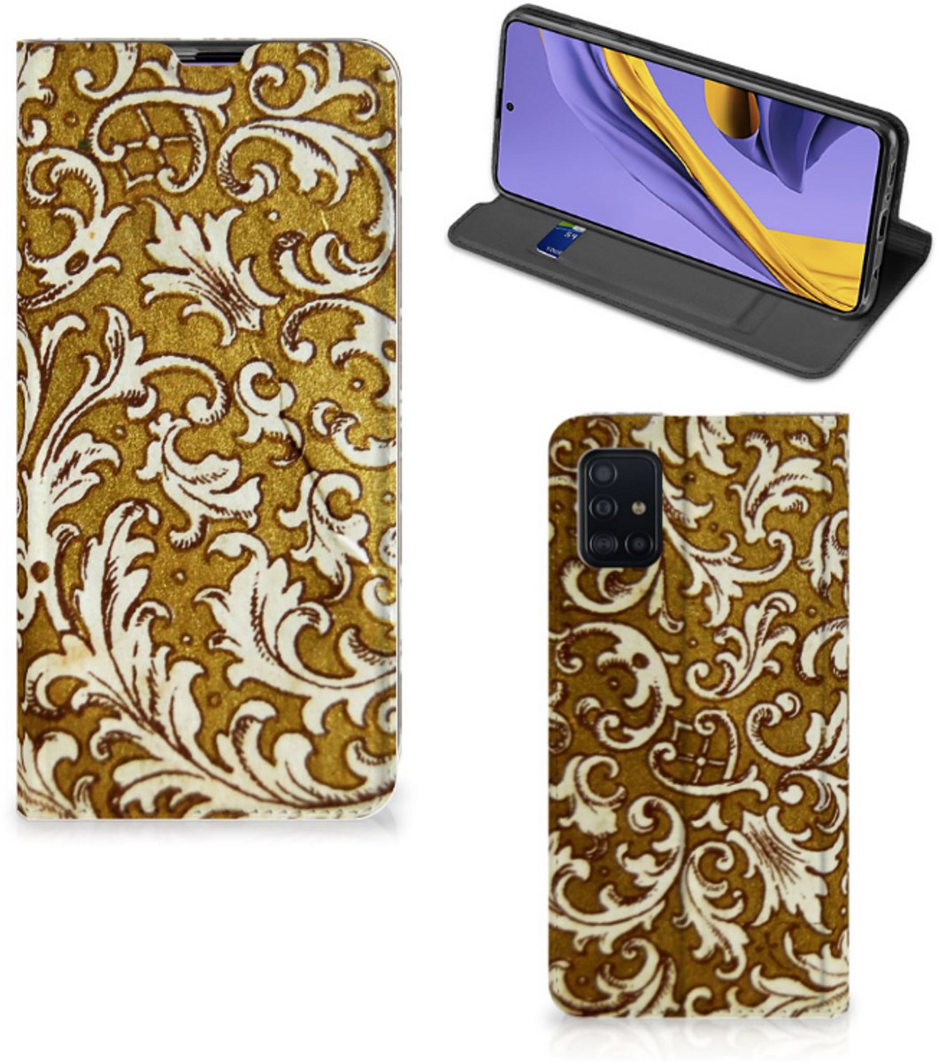 Telefoon Hoesje Samsung Galaxy A51 Barok Goud