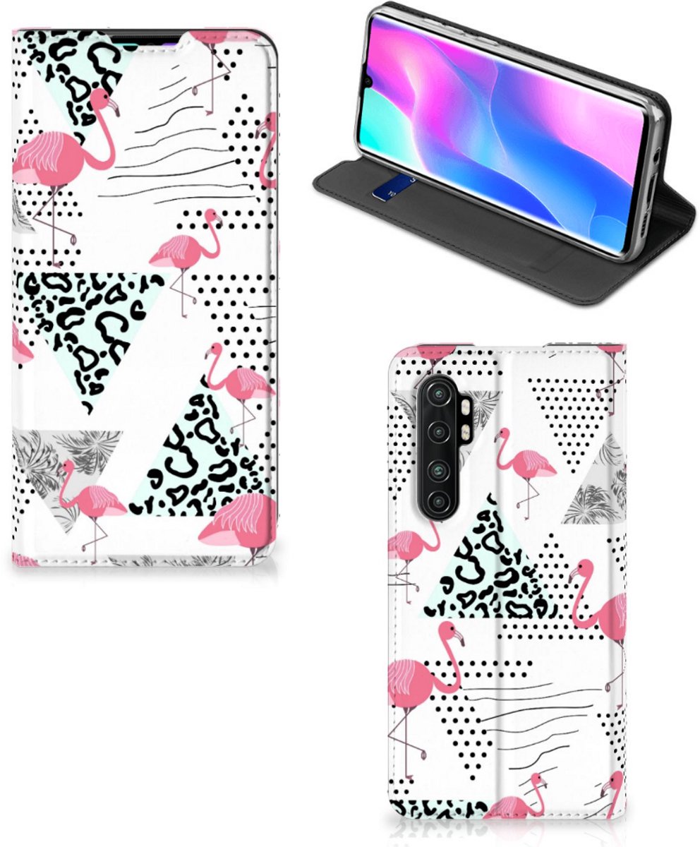 Xiaomi Mi Note 10 Lite Hoesje maken Flamingo Triangle