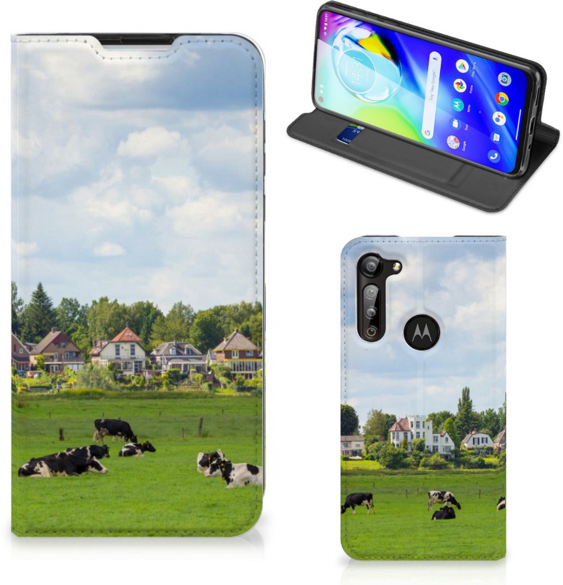 Motorola Moto G8 Power Hoesje maken Koeien